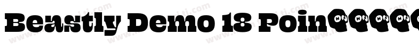 Beastly Demo 18 Poin字体转换